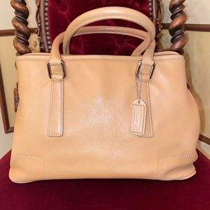 Leather Coach Handbag No. J1S-7755
